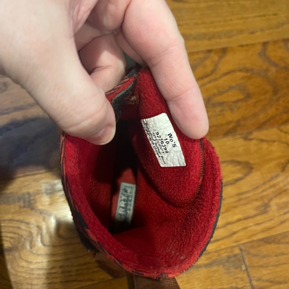 Sperry Red Plaid Duck Boots - Picture 4 of 6
